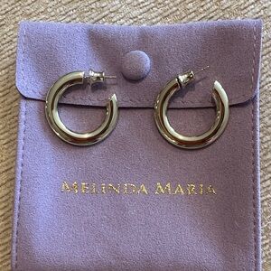 Melinda Maria beacon hoops 1”- brand new